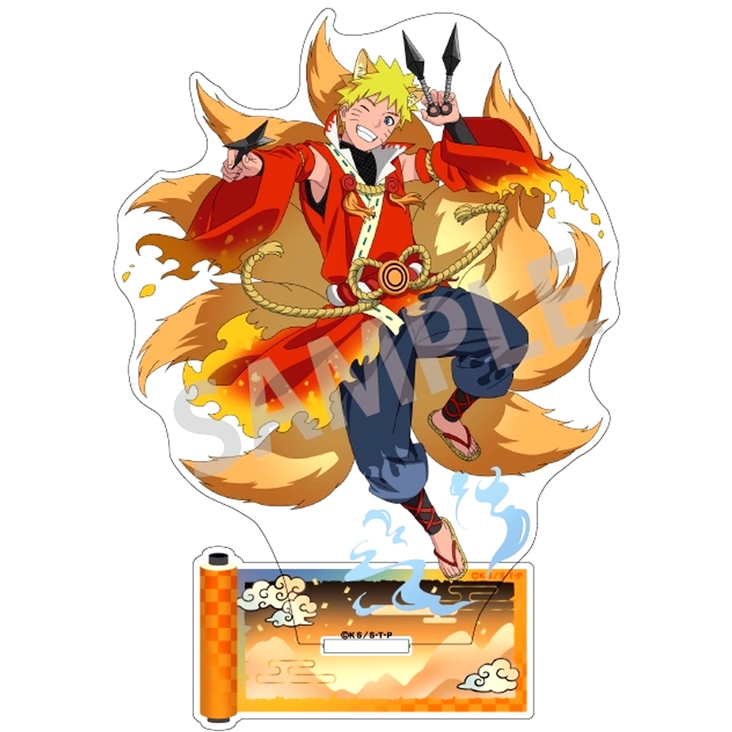 Naruto Uzumaki Yokai Arrange Outfit Acrylic Stand Naruto Shippuden [USED]