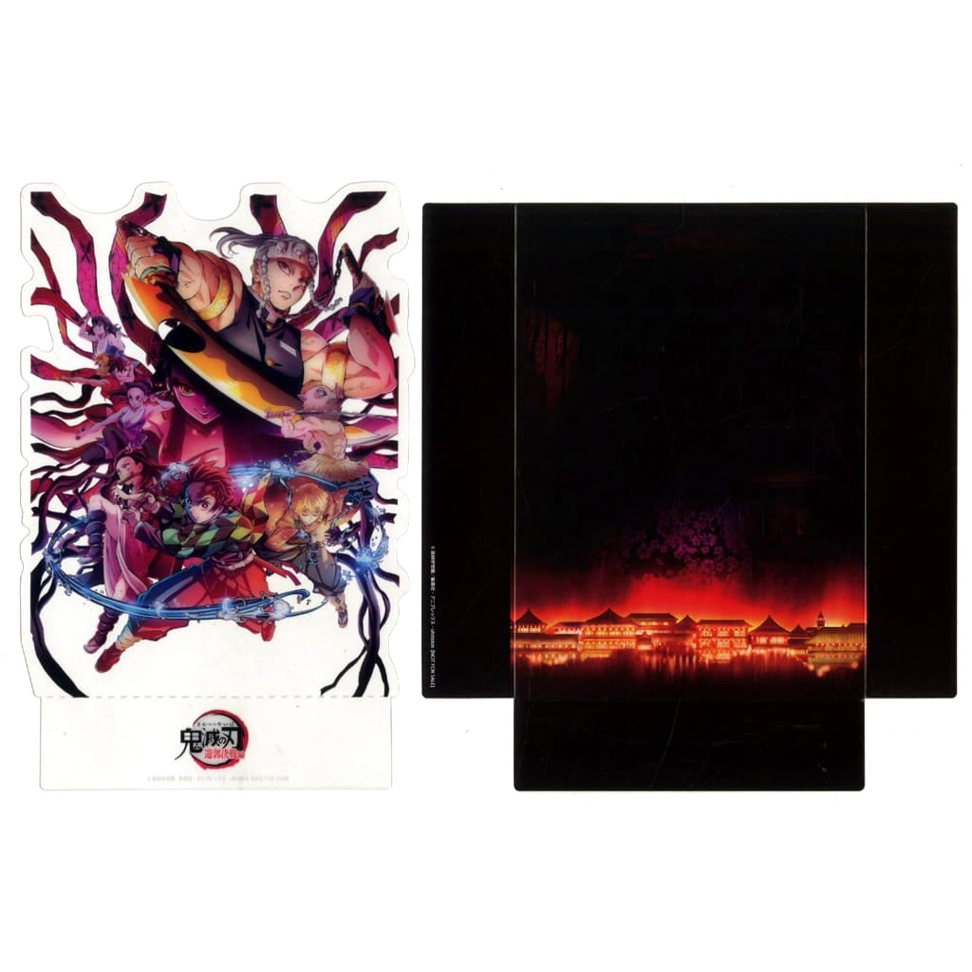 Demon Slayer: Kimetsu no Yaiba Entertainment District Final Battle Arc Key Visual Clear Stand Kimetsu Theater Special Compilation Edition Theatrical Screening Entertainment District Final Battle Arc Theater Admission Bonus [USED]
