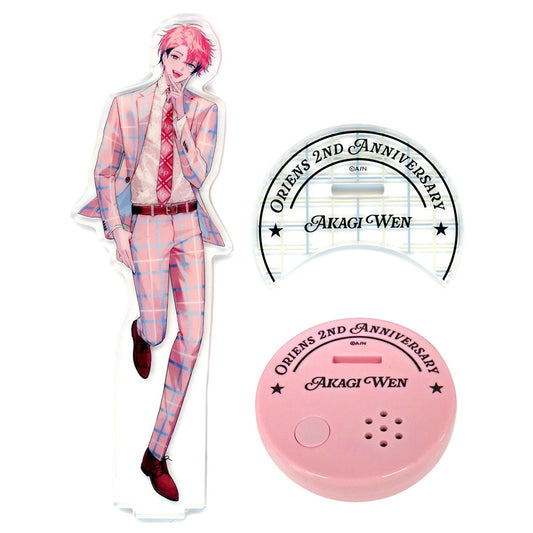 Akagi Wen Voice Acrylic Stand Virtual YouTuber Nijisanji Oriens 2nd Anniv [USED]