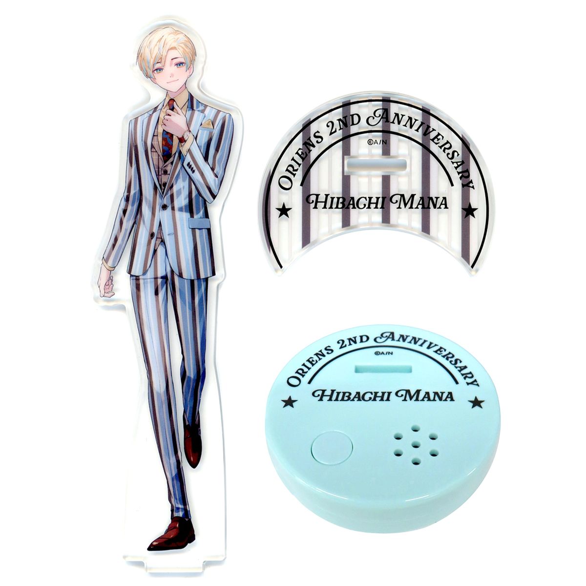 Hibachi Mana Voice Acrylic Stand Virtual YouTuber Nijisanji Oriens 2nd Anniv. [USED]