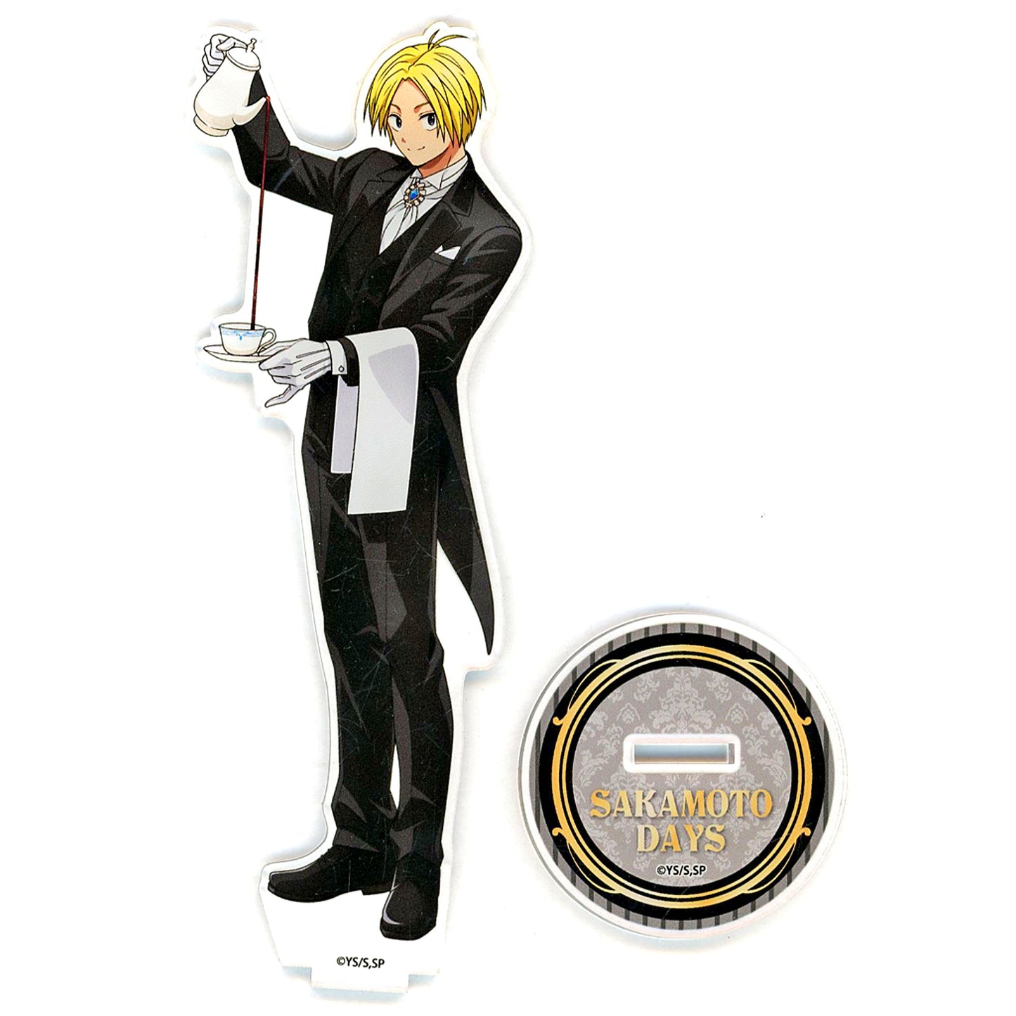 Shin Asakura Acrylic Figure Stand Serving Ver. Sakamoto Days x Chugai Grace Cafe [USED]