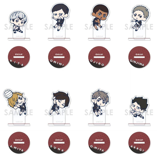 Haikyu!! Shinsuke Kita & Others All 8 Types Set Wachatto! Acrylic Stand Collection Inarizaki Acrylic Stands [USED]