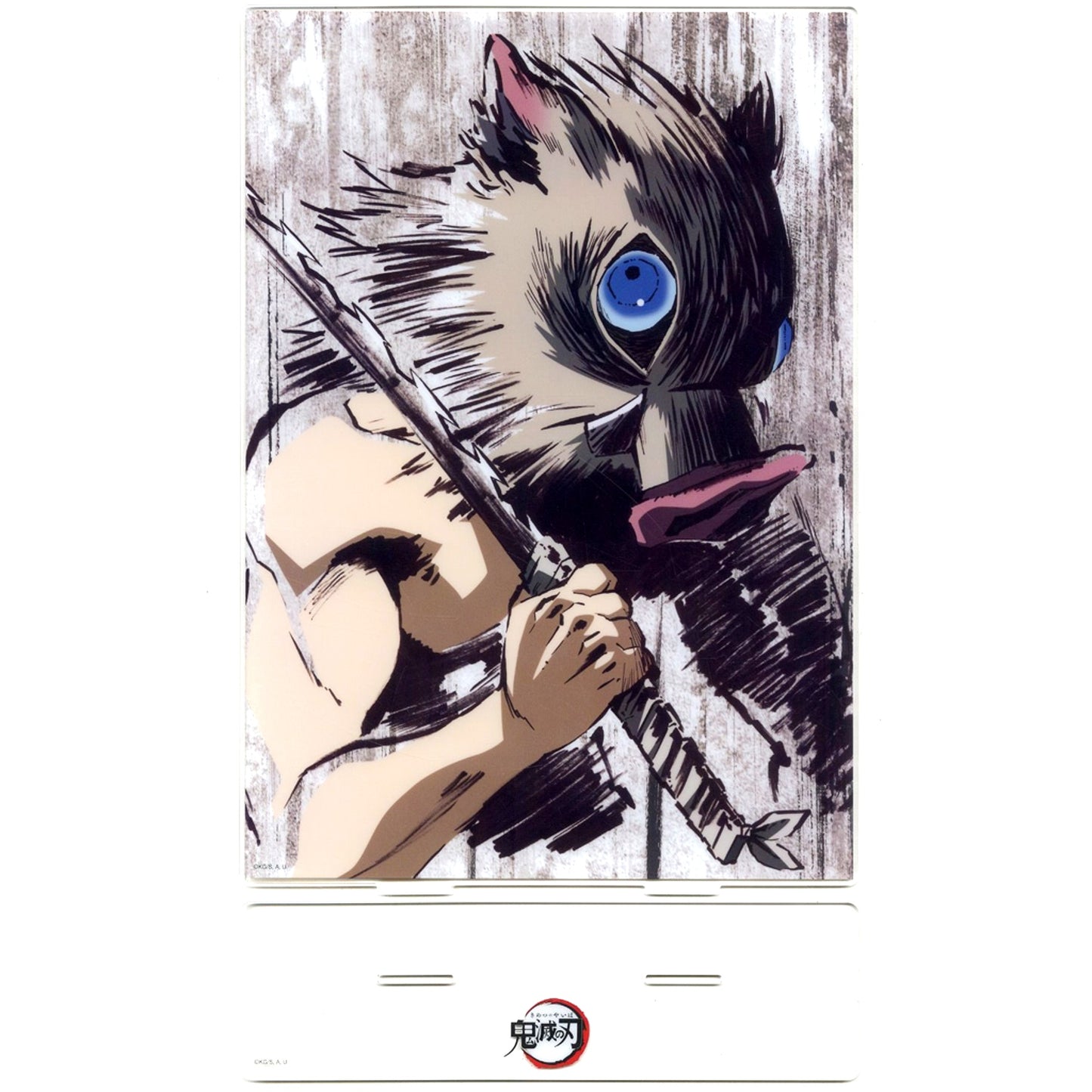 Inosuke Hashibira - Episode 12 First Half Big Acrylic Stand Anime Demon Slayer Successive All Interlude Illustrations WEBSHOP Lottery Tanjiro Kamado Unwavering Resolve Arc Prize A-021 [USED]