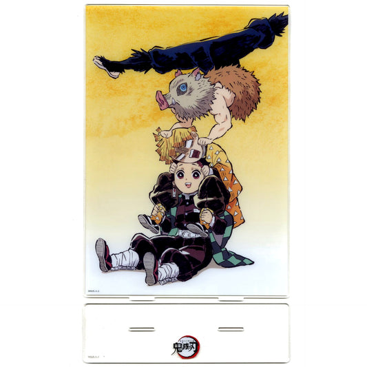 Tanjiro Kamado & Zenitsu Agatsuma & Inosuke Hashibira - Episode 24 First Half Big Acrylic Stand Anime Demon Slayer: Kimetsu no Yaiba Successive All Interlude Drawing WEBSHOP Lottery Tanjiro Kamado, Unwavering Resolve Arc Prize A-045 [USED]