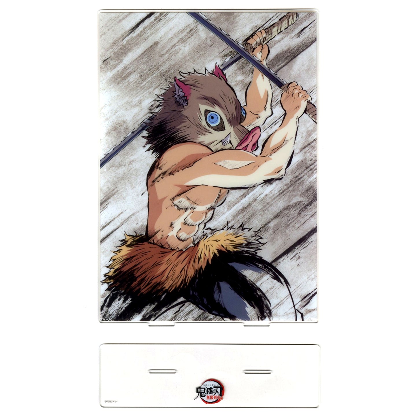 Inosuke Hashibira - Episode 5 Second Half Big Acrylic Stand Anime Demon Slayer: Kimetsu no Yaiba All Successive Interlude Illustrations Webshop Kuji Mugen Train Arc Prize A-060 [USED]