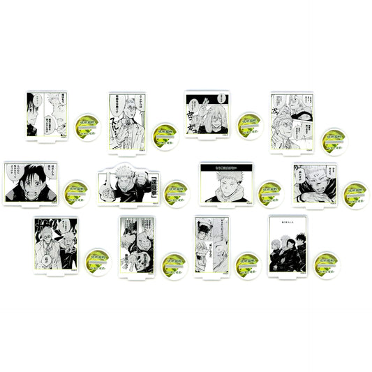 Set of 12 Jujutsu Kaisen Famous Scene Frame Acrylic Stand Part 3 - Vs. Mahito - [USED]