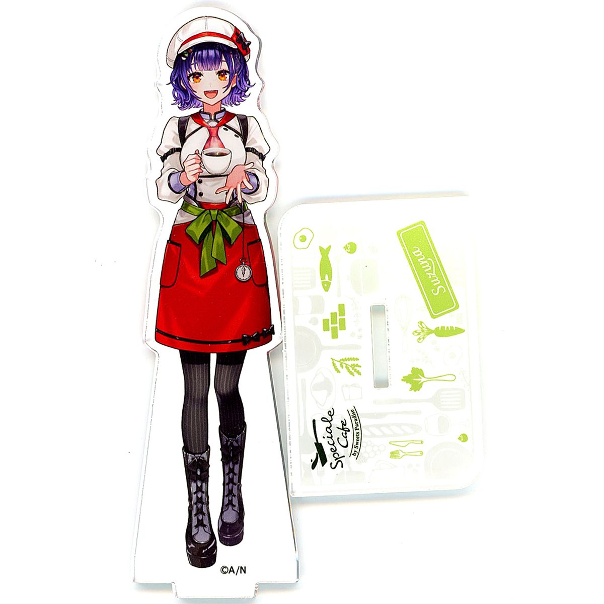 Nanase Suzuna Virtual YouTuber Nijisanji Life-Size Acrylic Stand NIJISANJI x SWEETS PARADISE Vol. 11 Speciale Cafe [USED]