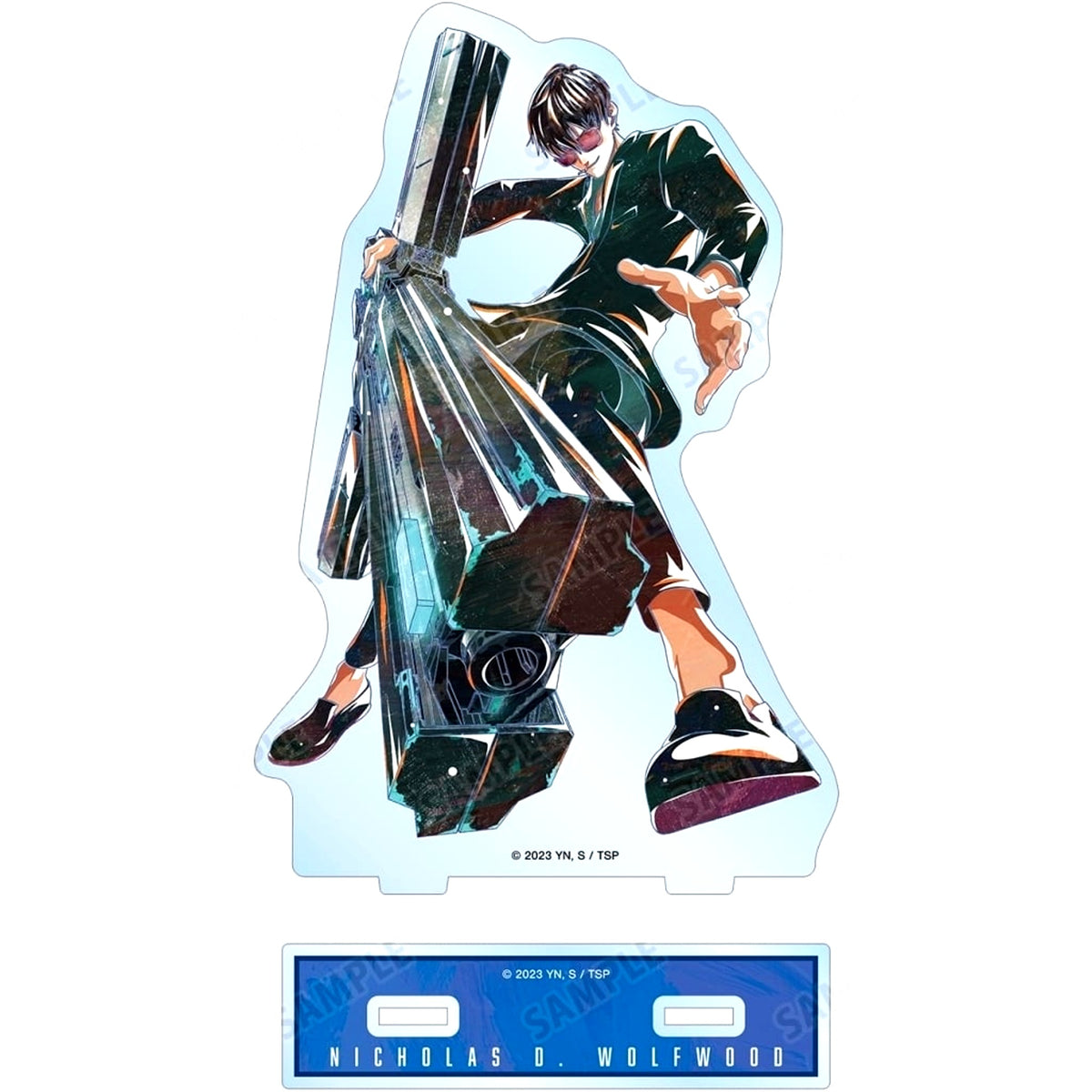 Nicholas D. Wolfwood Ani-Art Part 2 BIG Acrylic Stand TRIGUN STAMPEDE [USED]