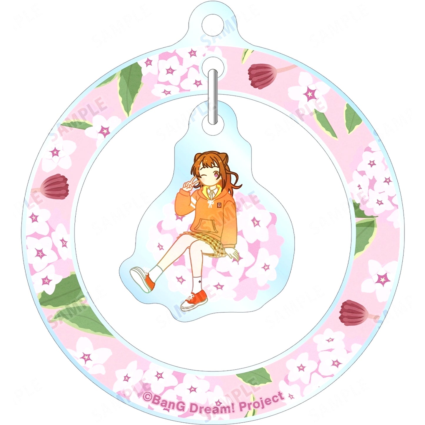 Kasumi Toyama BanG Dream! Girls Band Party! Trading Botania Swing Acrylic Keychain ver.A [USED]