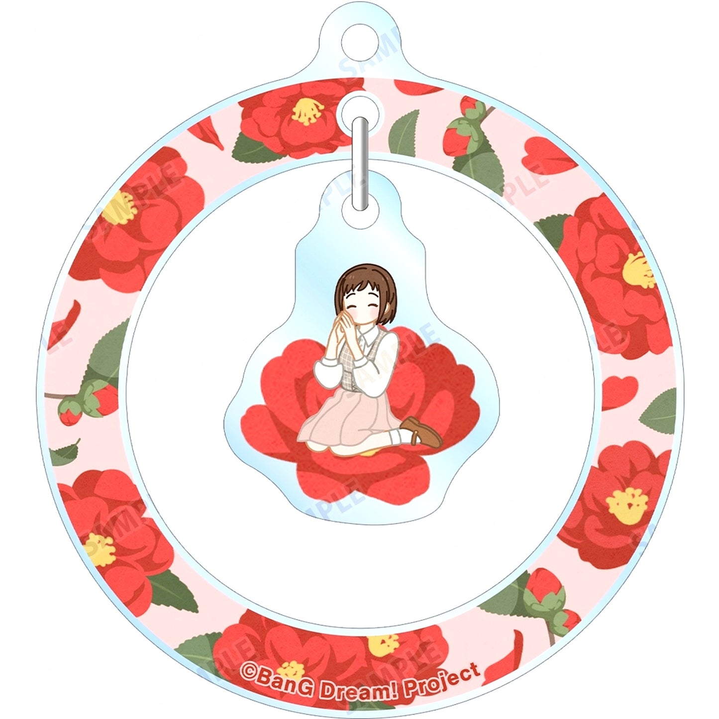 Tsugumi Hazawa BanG Dream! Girls Band Party! Trading Botania Swing Acrylic Keychain ver.B [USED]