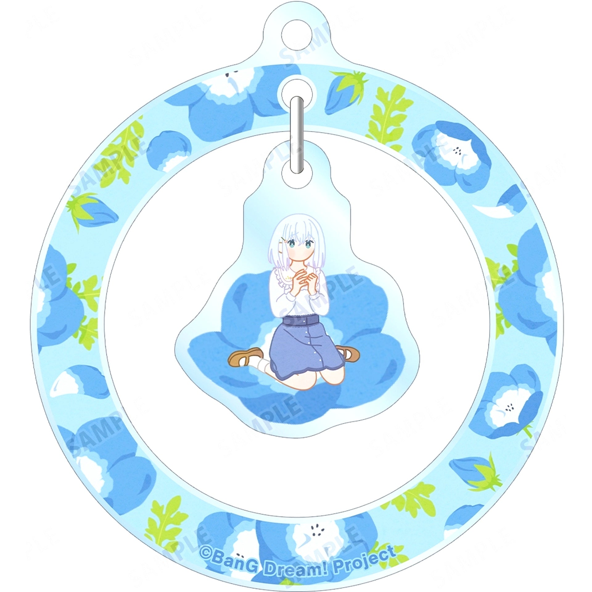 Mashiro Kurata BanG Dream! Girls Band Party! Trading Botania Swaying Acrylic Keychain Ver.C [USED]