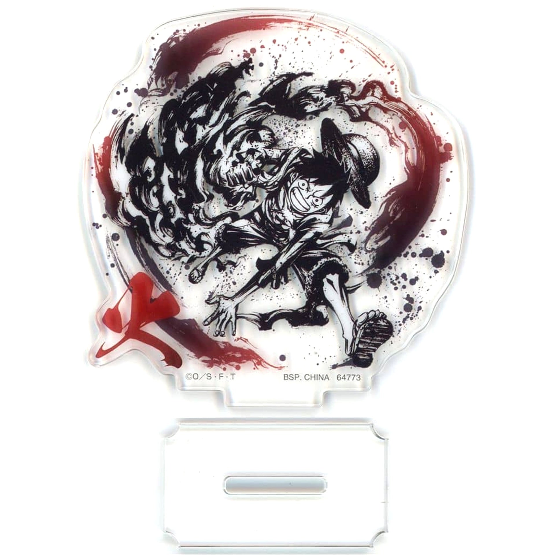 One Piece Monkey D. Luffy Fire Ichiban Kuji Lineage of Masters Supreme Sumi Style Acrylic Stand Prize G Acrylic Stands [USED]