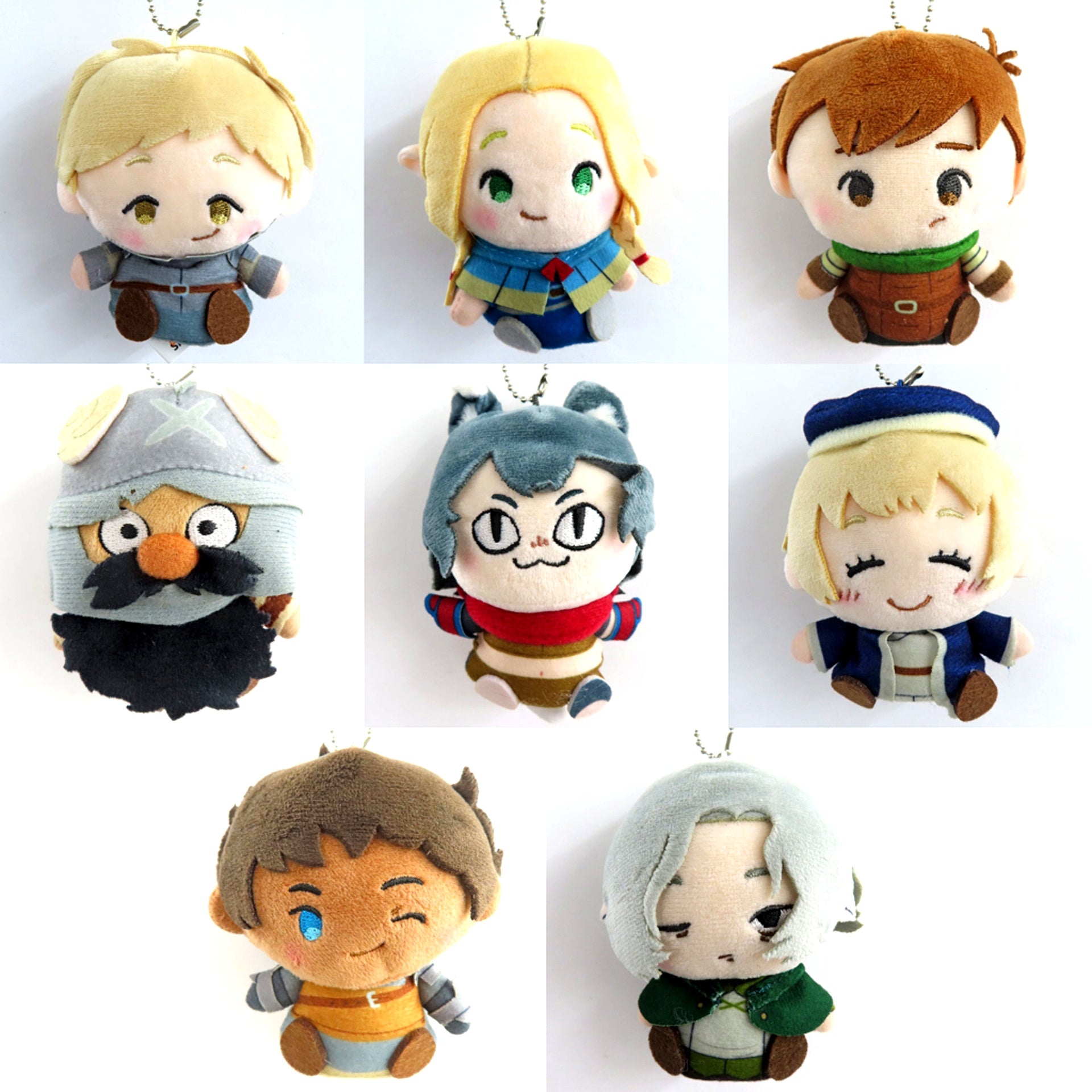 Set of 8 Delicious in Dungeon Trading Finger Puppet Strap [USED]