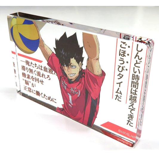 Tetsuro Kuroo Haikyu!! Mini Famous Quote Acrylic Block Collection Nekoma High School [USED]