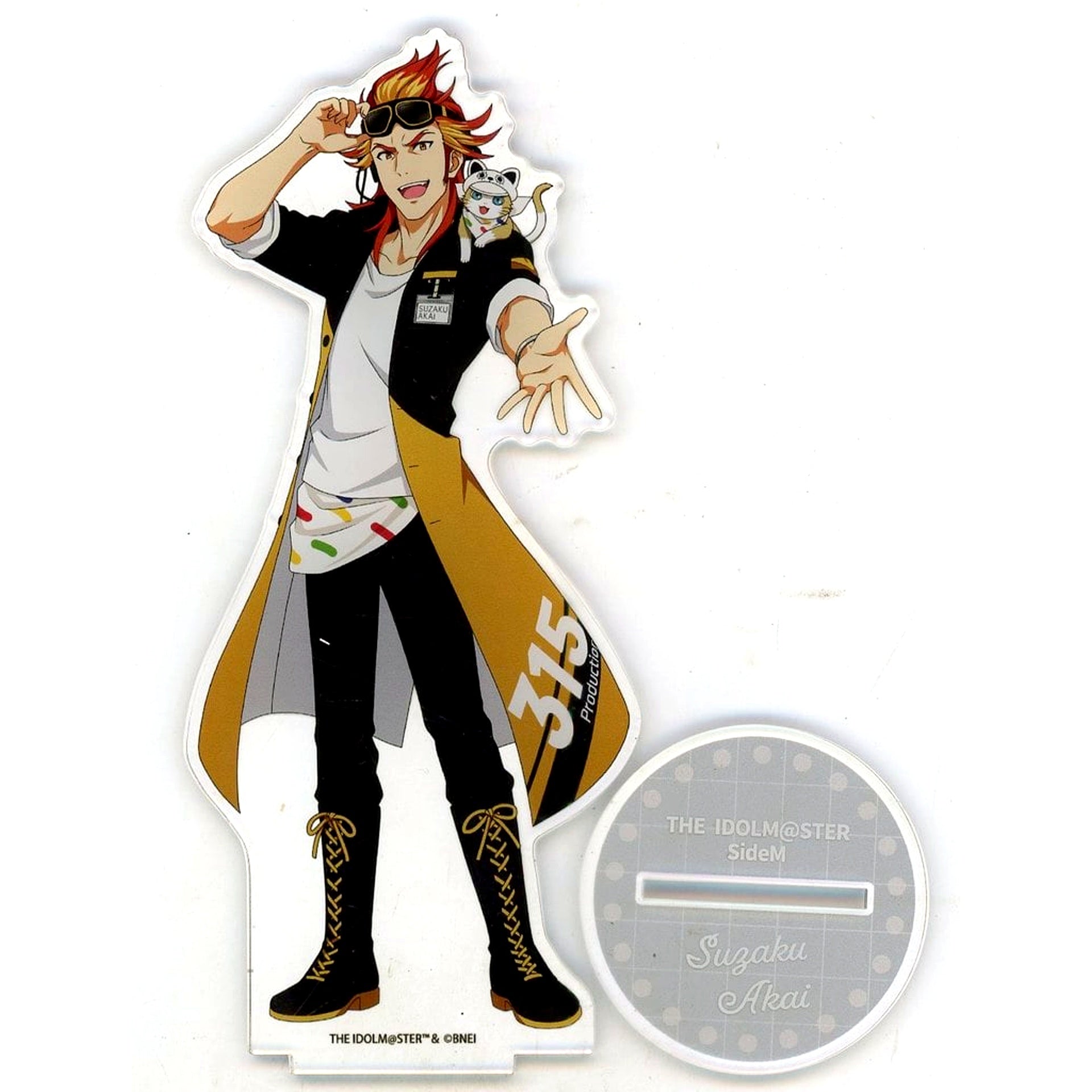 Suzaku Akai The Idolmaster SideM Big Acrylic Stand Amusement Park Ver. Yomiuriland [USED]