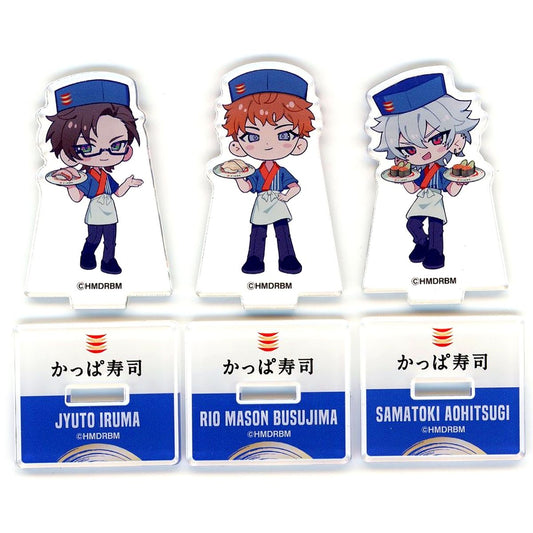 Set of 3 MAD TRIGGER CREW Hypnosis Mic: Division Rap Battle Original Mini Acrylic Stand Only from Set of 3 Kappa Sushi Hypnosis Mic Assorted Set Part 1 Bundle Bonus [USED]