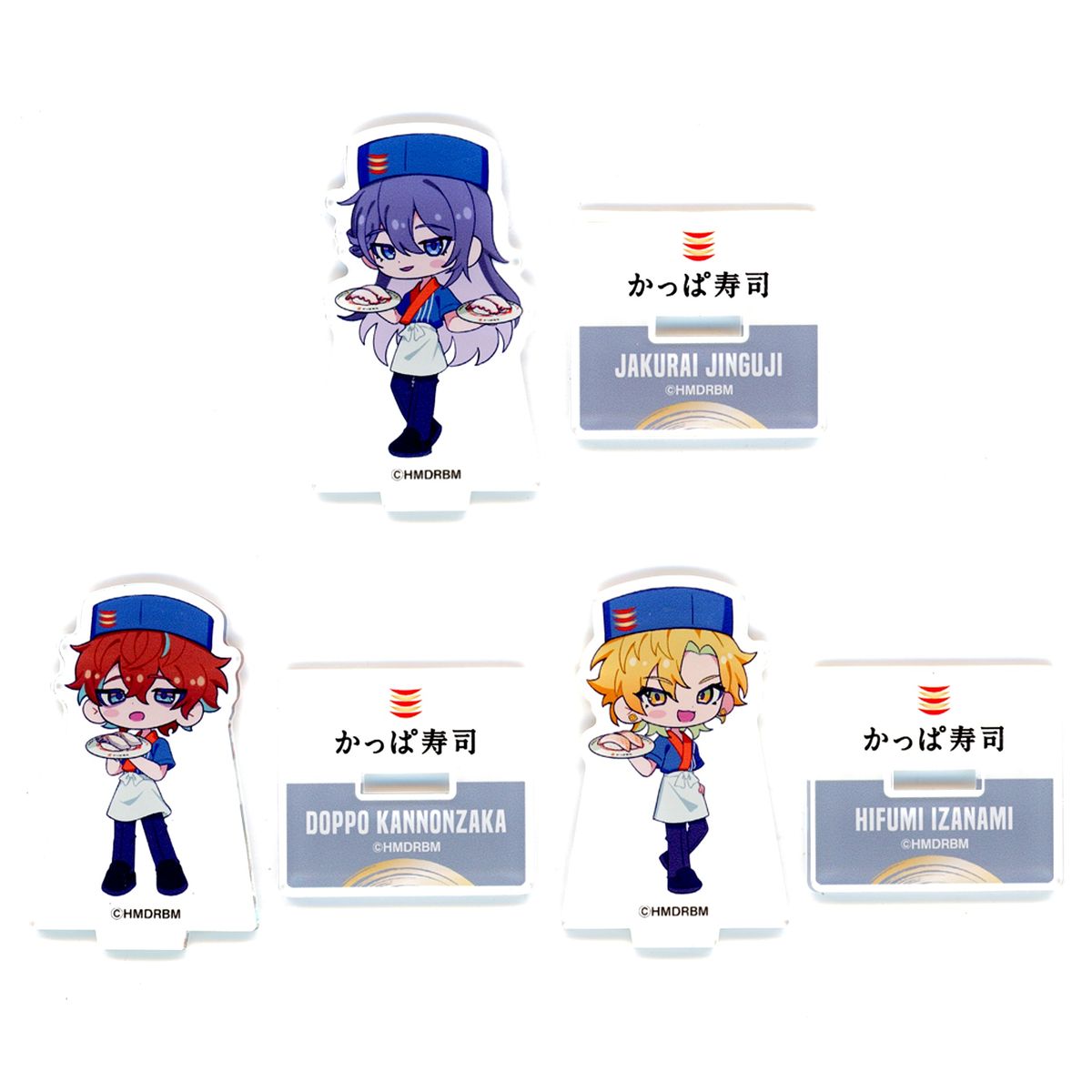 Set of 3 Matenro Hypnosis Mic: Division Rap Battle Original Mini Acrylic Stand Only from Set of 3 Kappa Sushi Hypnosis Mic Assorted Set Part 2 Bundle Bonus [USED]