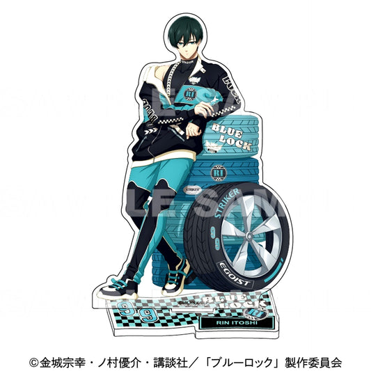 Rin Itoshi Racing Style Acrylic Stand Blue Lock [USED]