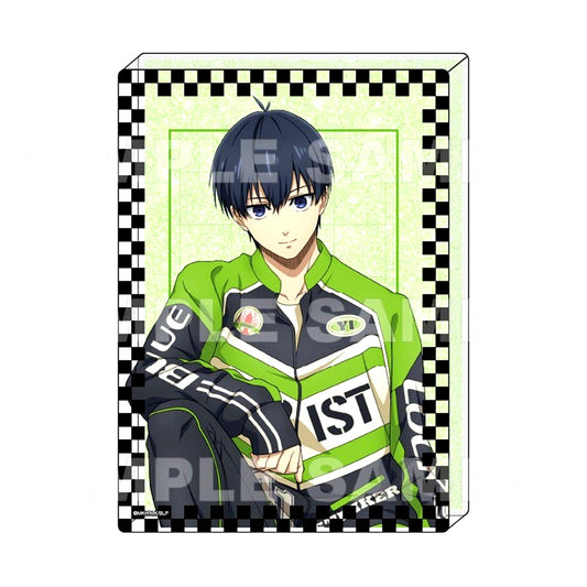 Yoichi Isagi Racing Style Oil-in Acrylic Block Blue Lock [USED]