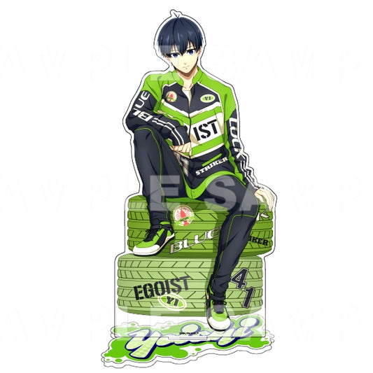 Yoichi Isagi Racing Style Oversized Acrylic Stand Blue Lock [USED]