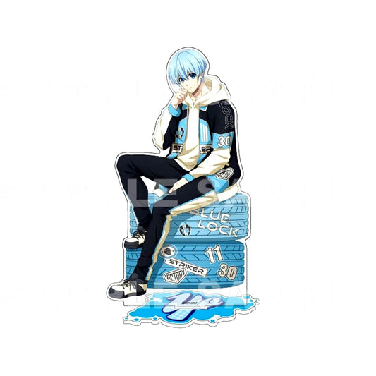 Yo Hiori Racing Style Extra Large Acrylic Stand Blue Lock [USED]