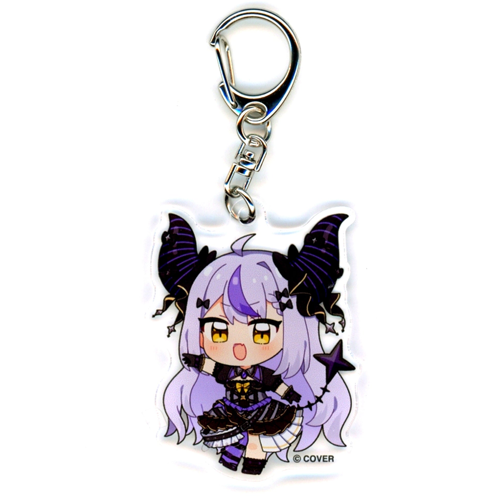 La+ Darknesss hololive Secret Society holoX Trading Acrylic Keychain Dress Ver. Seven Net Ltd [USED]
