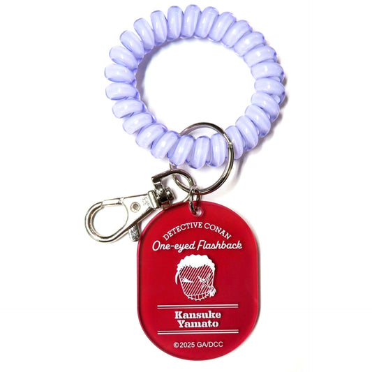 Kansuke Yamato Movie Detective Conan One-eyed Flashback Locker Key Style Acrylic Keychain Collection Theater Goods [USED]
