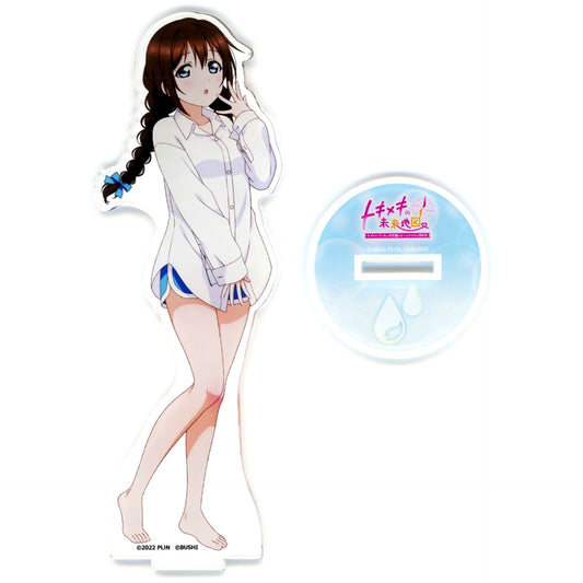 Shizuku Osaka Illustration Acrylic Stand Bundle Bonus for Switch Software Love Live! Nijigasaki High School Idol Club Tokimeki no Mirai Chizu Famitsu DX Pack + 3D Crystal Set [USED]
