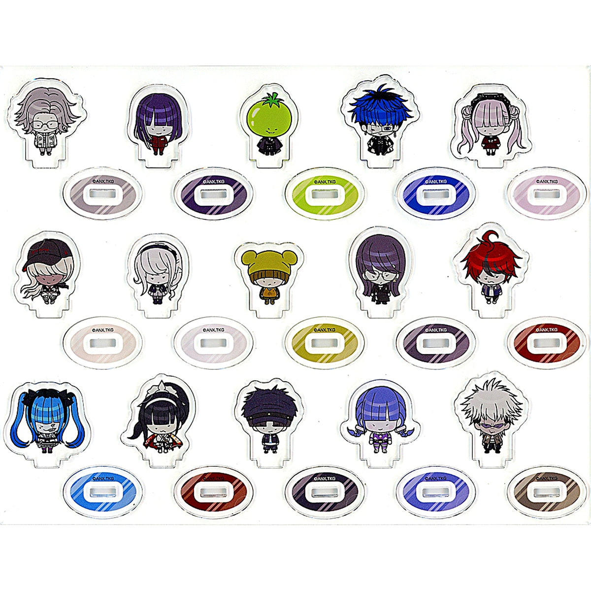 Single Item Group Hundred Line Saishuu Bouei Gakuen Mini Character Acrylic Stand Set of 15 Switch Software Aniplex Online Limited Bundle Edition Included Bonus [USED]
