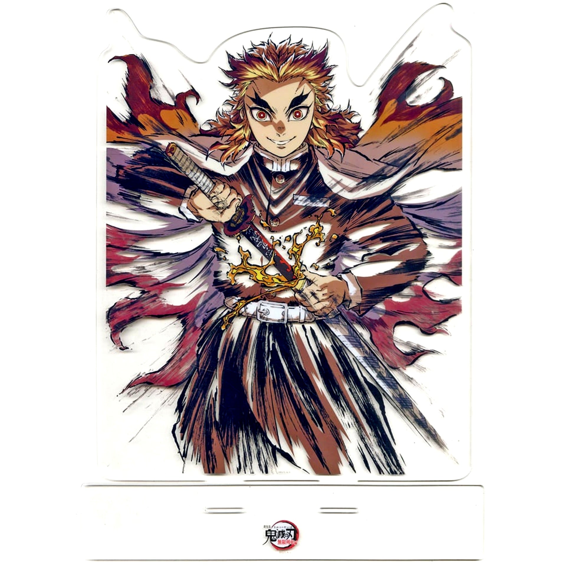 Kyojuro Rengoku Demon Slayer: Kimetsu no Yaiba A/Front Big Acrylic Stand Mugen Train Arc Intermission Art Book Cover Illustration Flame Hashira Kyojuro Rengoku WEB SHOP Kuji Prize A [USED]