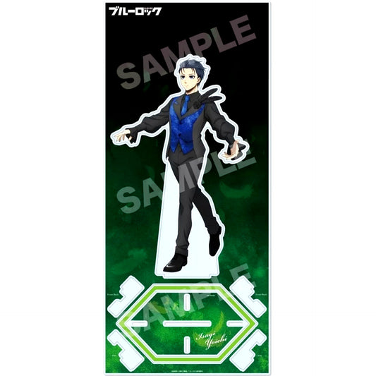 Yoichi Isagi Black Swan Tall Acrylic Stand Blue Lock POP UP SHOP in Marui [USED]