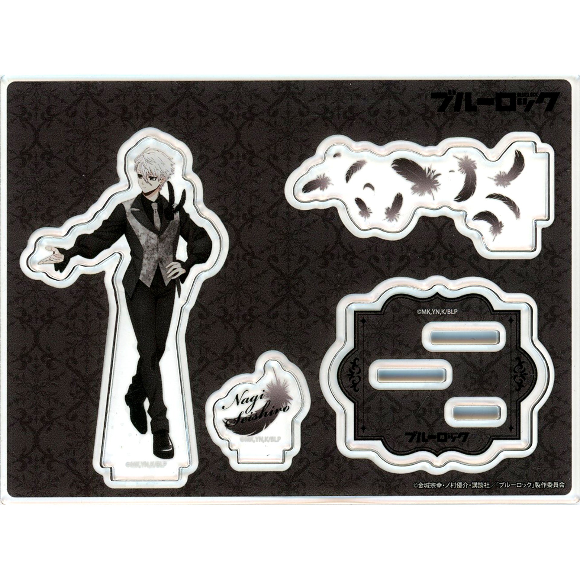 Seishiro Nagi Black Swan Acrylic Stand Blue Lock POP UP SHOP in Marui [USED]