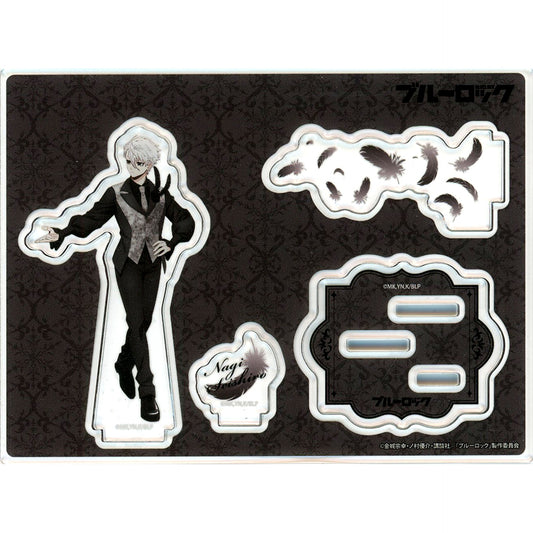 Seishiro Nagi Black Swan Acrylic Stand Blue Lock POP UP SHOP in Marui [USED]