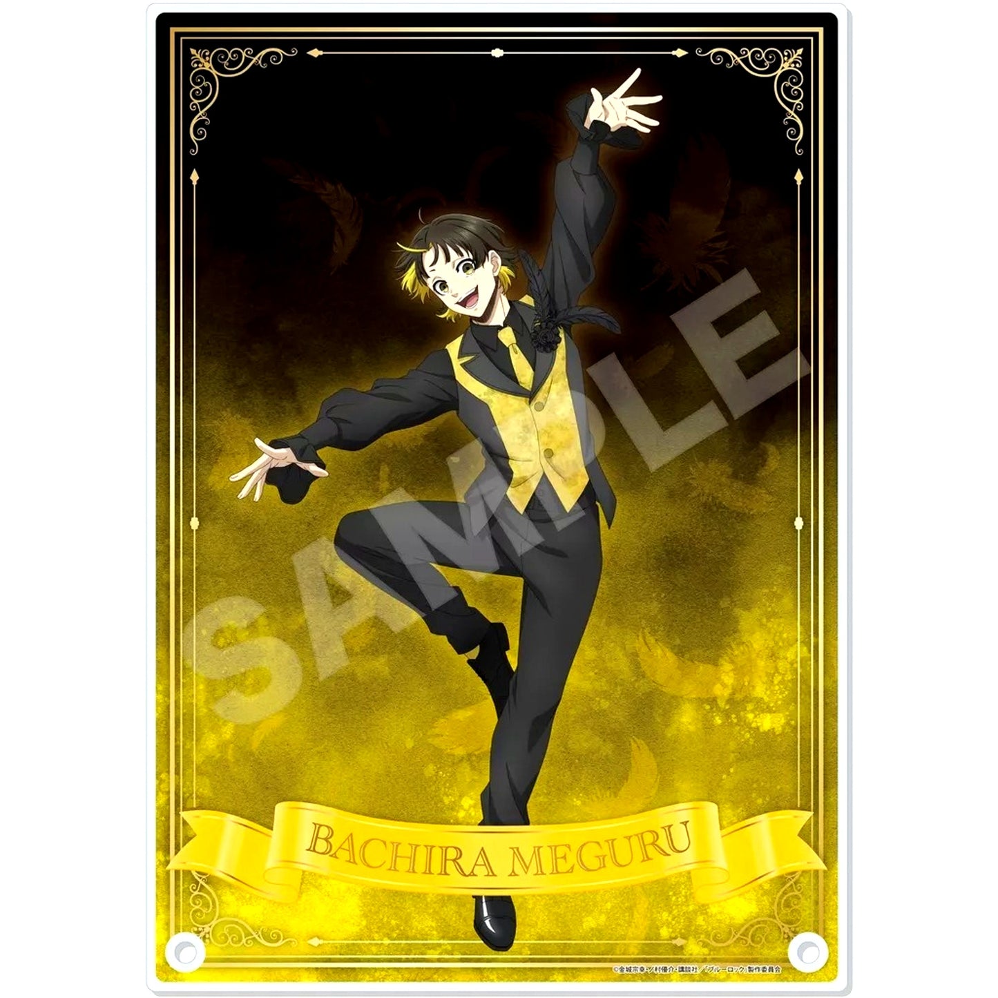Meguru Bachira Black Swan Acrylic Board Blue Lock POP UP SHOP in Marui [USED]