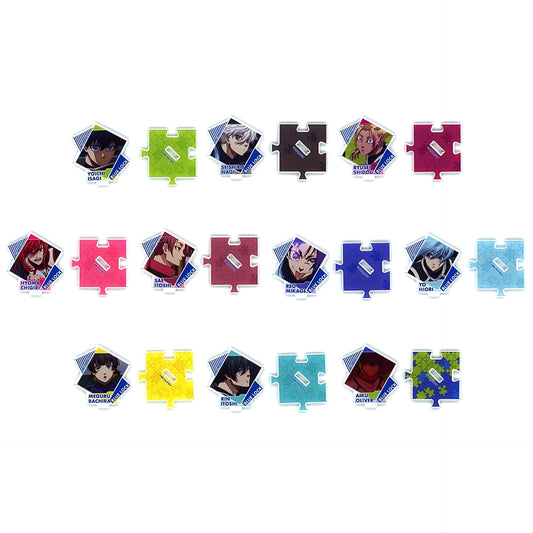 Set of 10 Blue Lock Scene Cutout Connectable Acrylic Stand [USED]