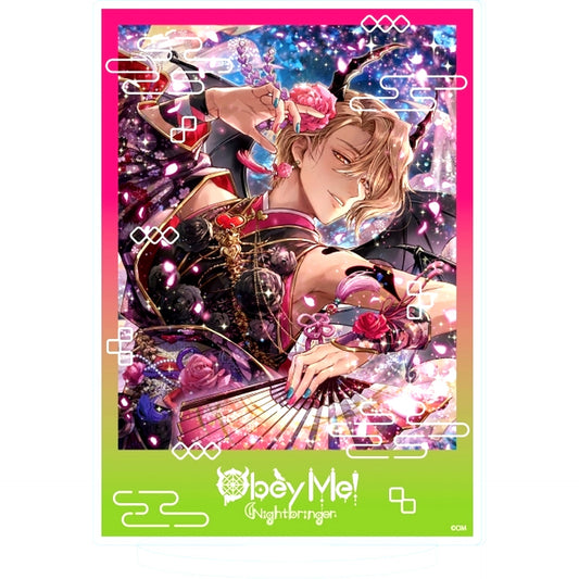 Asmodeus 111. Official Illustration Acrylic Stand Obey Me! Nightbringer [USED]
