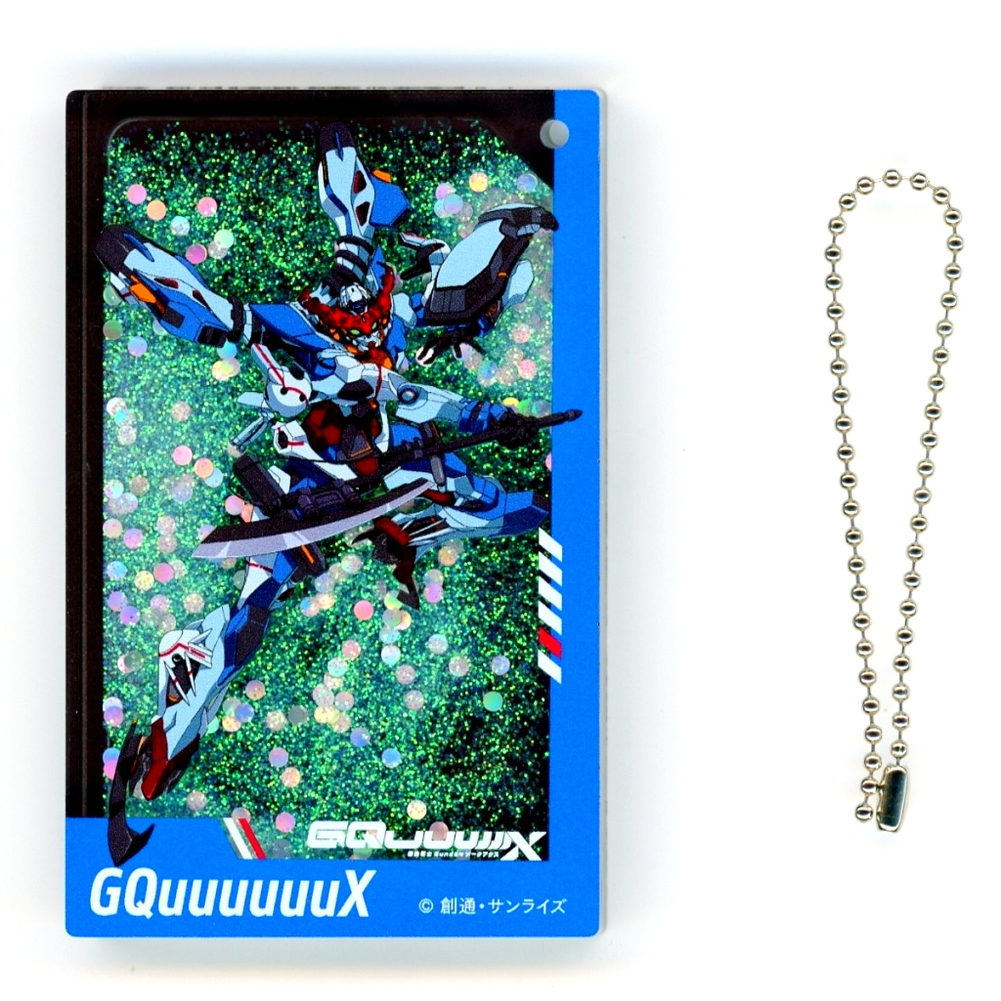 GQuuuuuuX Glitter Oil-In Acrylic Keychain TOPPA!!! BASE AKIBA x Mobile Suit Gundam GQuuuuuuX [USED]