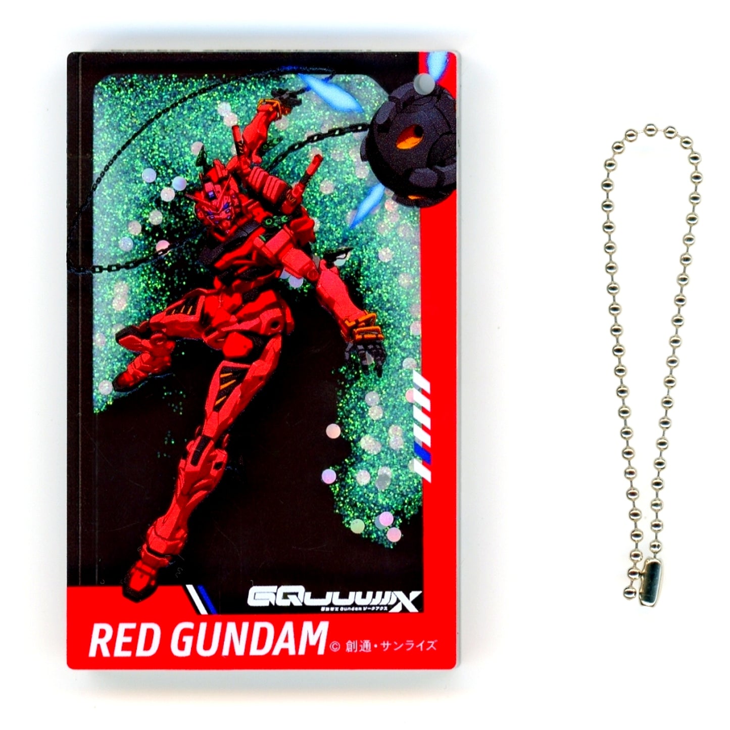 Red Gundam Mobile Suit Gundam SEED FREEDOM Glitter Oil-in Acrylic Keychain TOPPA!!! BASE AKIBA [USED]