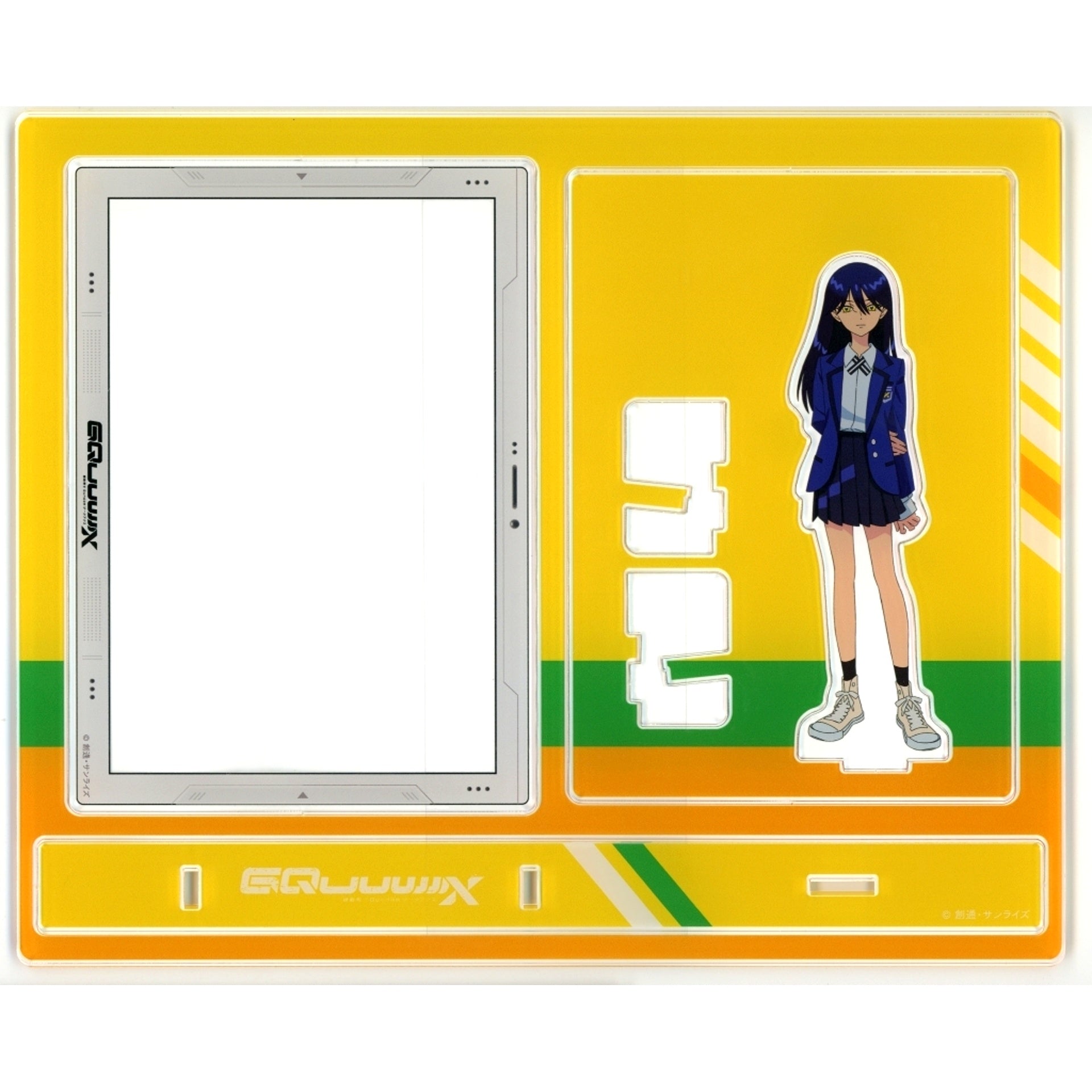 Nyaan Mobile Suit Gundam GQuuuuuuX Acrylic Card Stand TOPPA!!! BASE AKIBA [USED]