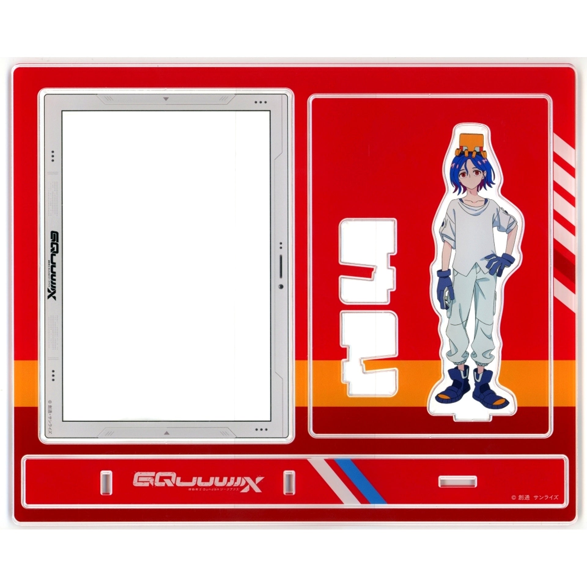 Shuji Ito Mobile Suit Gundam GQuuuuuuX Acrylic Card Stand TOPPA!!! BASE AKIBA [USED]