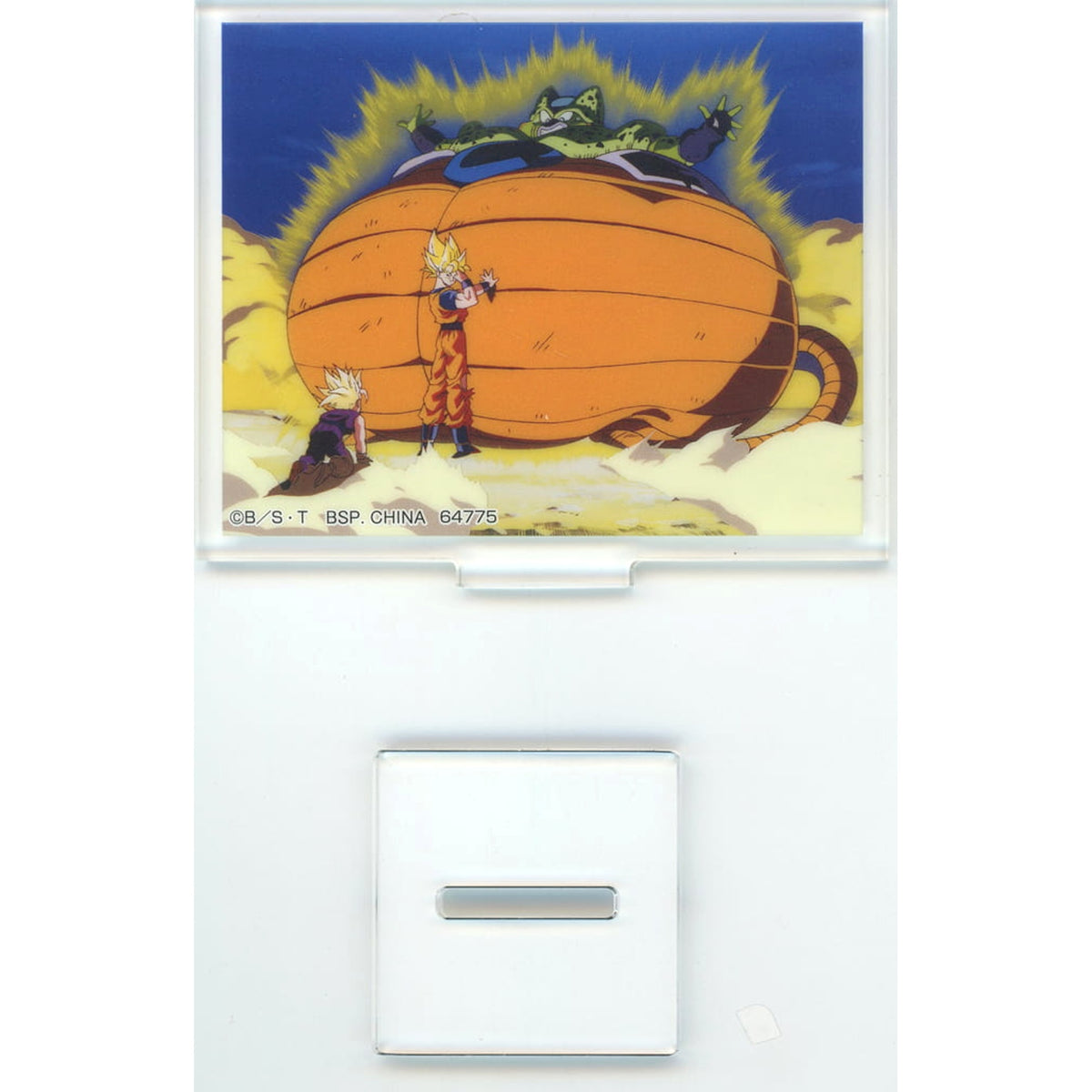 Dragon Ball Cell & Others Explosion Ver. Ichiban Kuji Dragon History II Scene Still Acrylic Stand Prize E Acrylic Stands [USED]