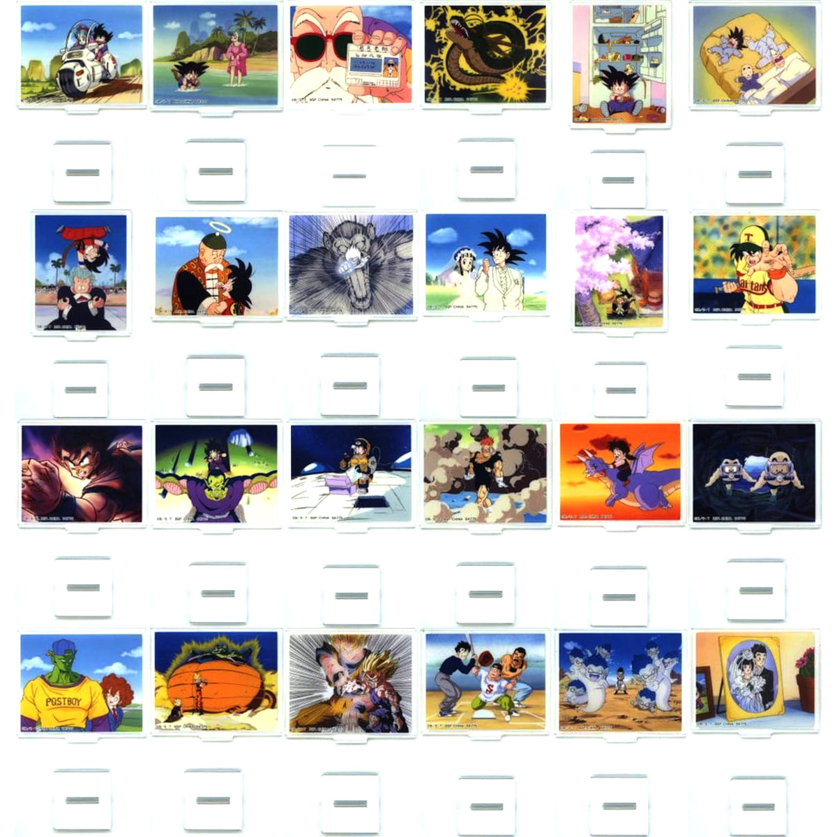 Dragon Ball Bulma & Others All 24 Types Set Ichiban Kuji Dragon History II Scene Still Acrylic Stand Prize E Acrylic Stands [USED]