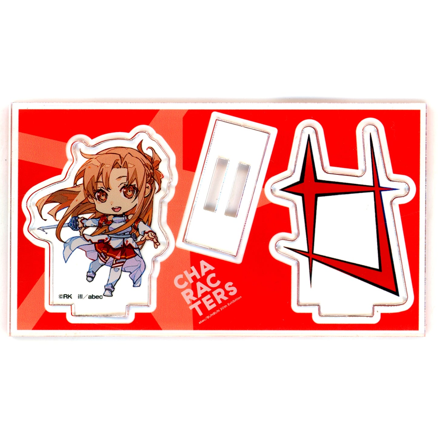 Asuna Sword Art Online Mini Character Acrylic Figure abec BUNBUN 20th Exhibition CHARACTERS [USED]
