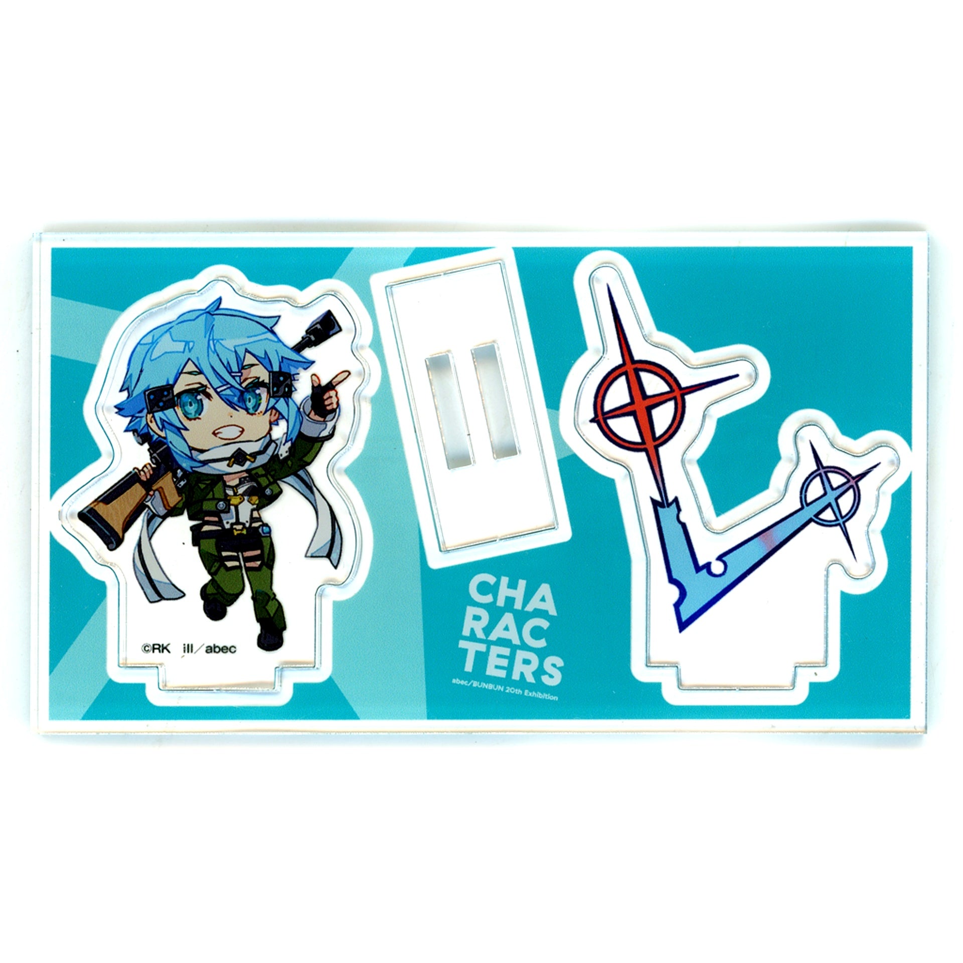 Sinon Sword Art Online abec BUNBUN 20th Exhibition CHARACTERS Mini Character Acrylic Figure [USED]