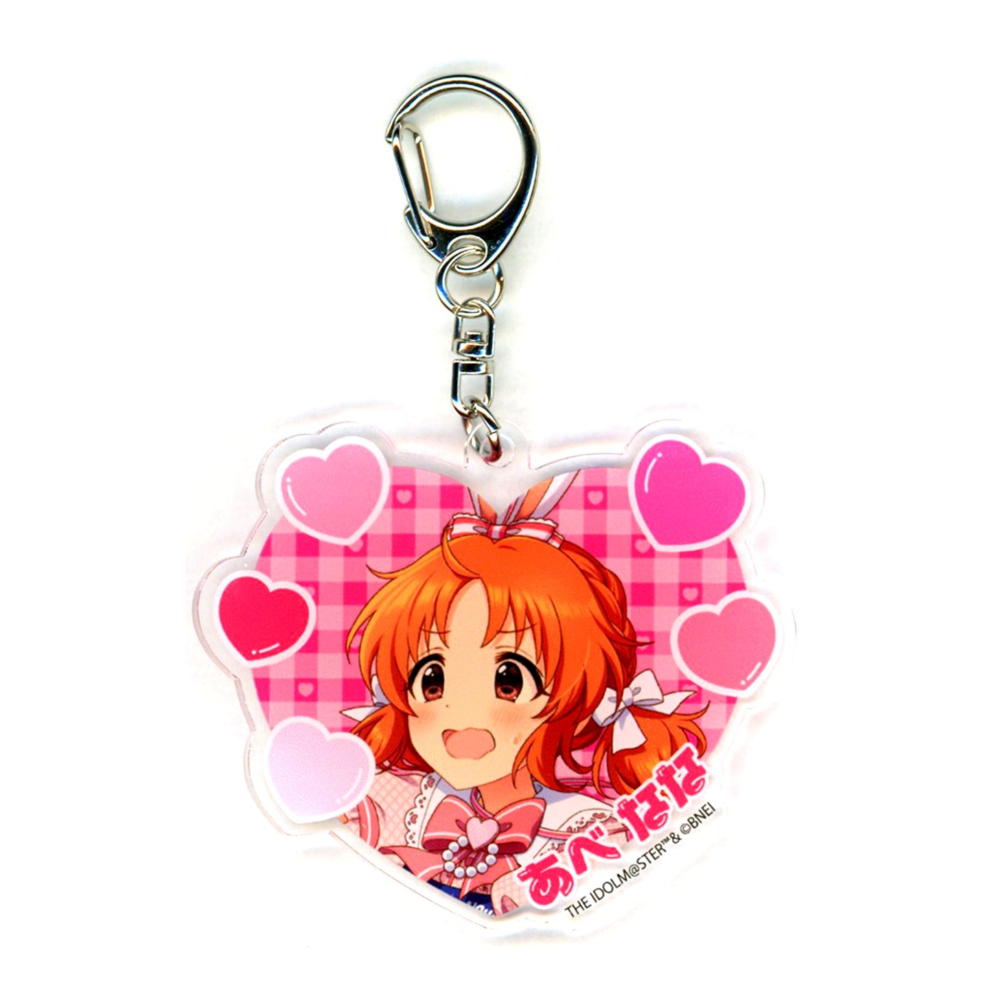 Nana Abe Heart Shape The Idolm@ster Cinderella Girls x Village Vanguard Trading Acrylic Keychain [USED]