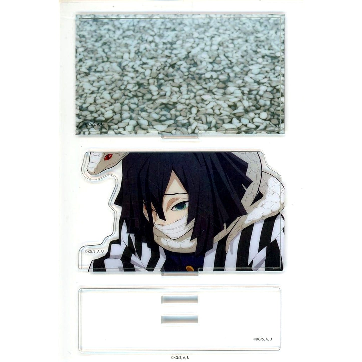 Obanai Iguro Demon Slayer: Kimetsu no Yaiba Left Facing/Background Stone Random Mini Diorama Acrylic Stand Serpent Hashira and Love Hashira Cafe in ufotable Cafe x Machi Asobi CAFE Obanai Iguro [USED]