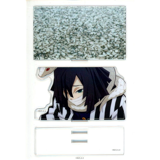 Obanai Iguro Demon Slayer: Kimetsu no Yaiba Left Facing/Background Stone Random Mini Diorama Acrylic Stand Serpent Hashira and Love Hashira Cafe in ufotable Cafe x Machi Asobi CAFE Obanai Iguro [USED]