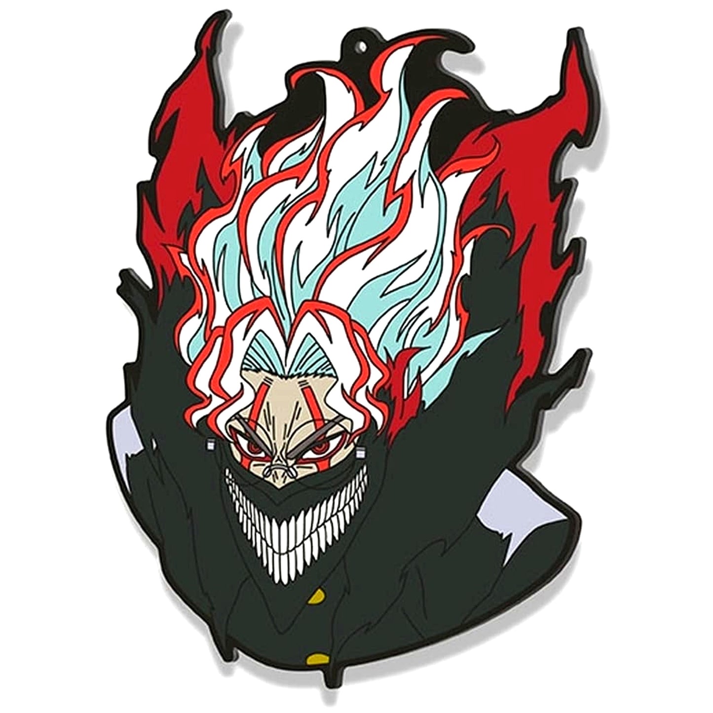 Dandadan Okarun Transformed Big Head Rubber Keychain [USED]