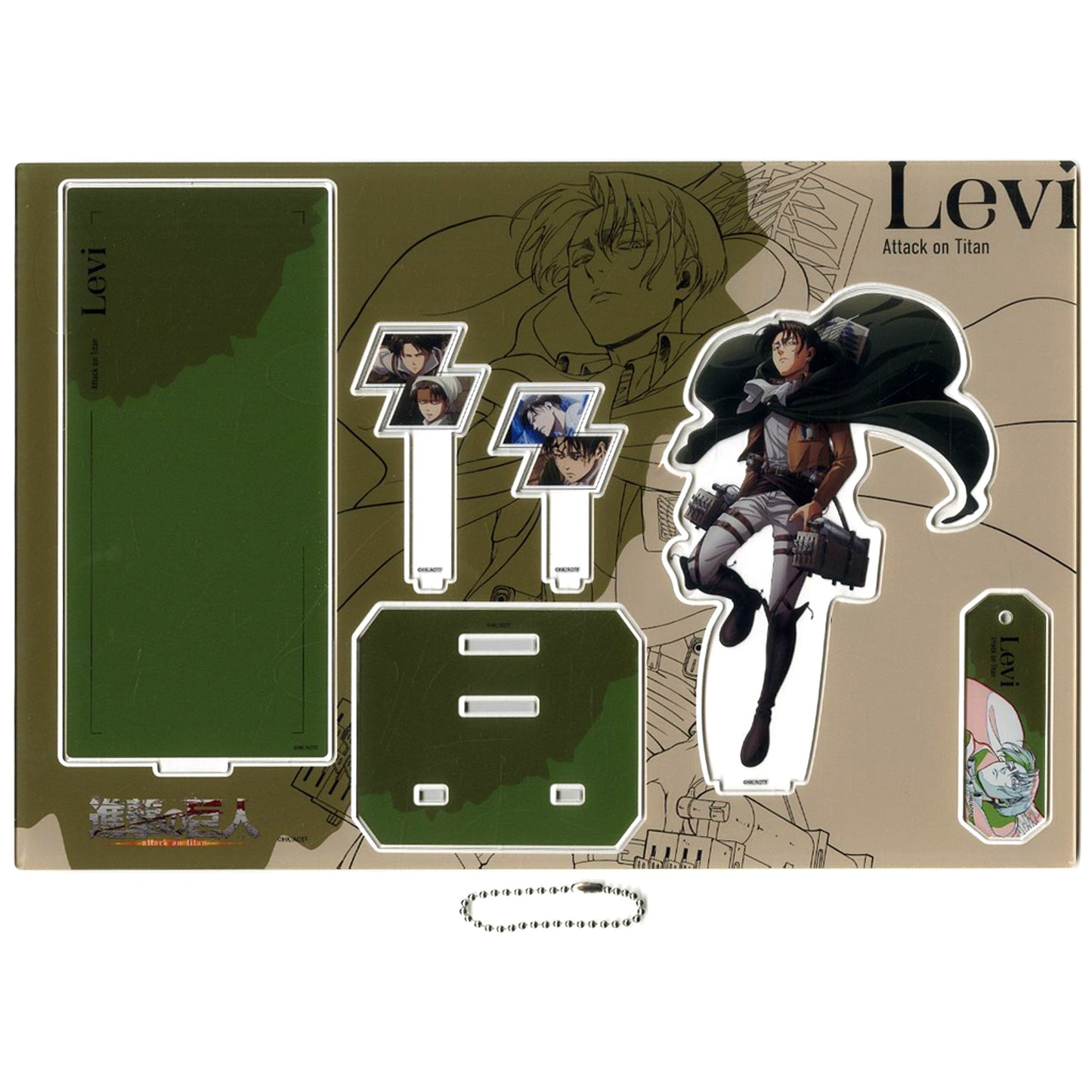 Levi Ackerman Attack on Titan Illustration Acrylic Diorama [USED]