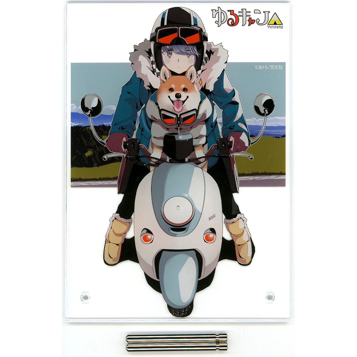Rin Shima Acrylic Board Laid-Back Camp Kawanehoncho Tourism Association Exclusive [USED]